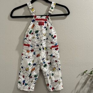 OshKosh B’gosh RARE Vintage 24M Car Print Overalls Union Workers Tag Made In USA